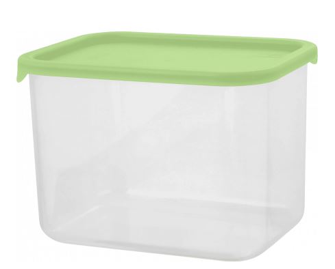 Банка для сыпучих продуктов Sugar&Spice Vanilla прямоуг,1л  с гибкой крышкой фисташка